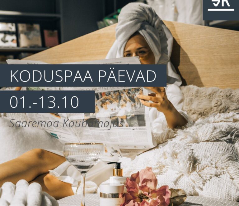 Koduspaa Päevad Saaremaa Kaubamajas 01.-13. oktoober!